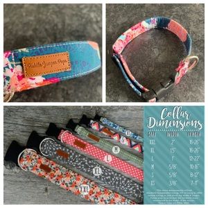 Large Floral Dog Collar